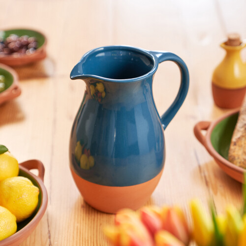 Dexam Sintra Terracotta Drinks Serving Jug - Ink Blue 2