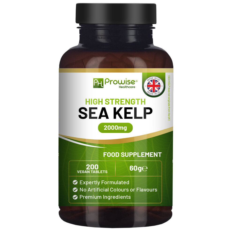 PROWISE Sea Kelp 2000mg - 200 Vegan Tablets Natural Source of Iodine - UK Made. - Image 7