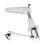 URBN Living (Chrome Classic) Croydex Tank Flush Lever Toilet WC Cistern Handle 2