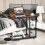 Costway Adjustable C-Shaped Bedside Table Couch Table w/ Tiltable Tabletop 3