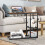 Costway Adjustable C-Shaped Bedside Table Couch Table w/ Tiltable Tabletop 4