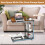 Costway Adjustable C-Shaped Bedside Table Couch Table w/ Tiltable Tabletop 6