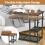 Costway Adjustable C-Shaped Bedside Table Couch Table w/ Tiltable Tabletop 8