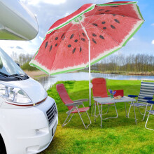1.8M Garden Beach Parasol Umbrella Tilt Adjustable Height Canopy