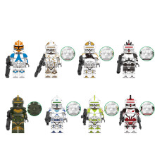 8pcs Star Wars Human cloning soldier reconnaissance barracks soldiers military corps building blocks
