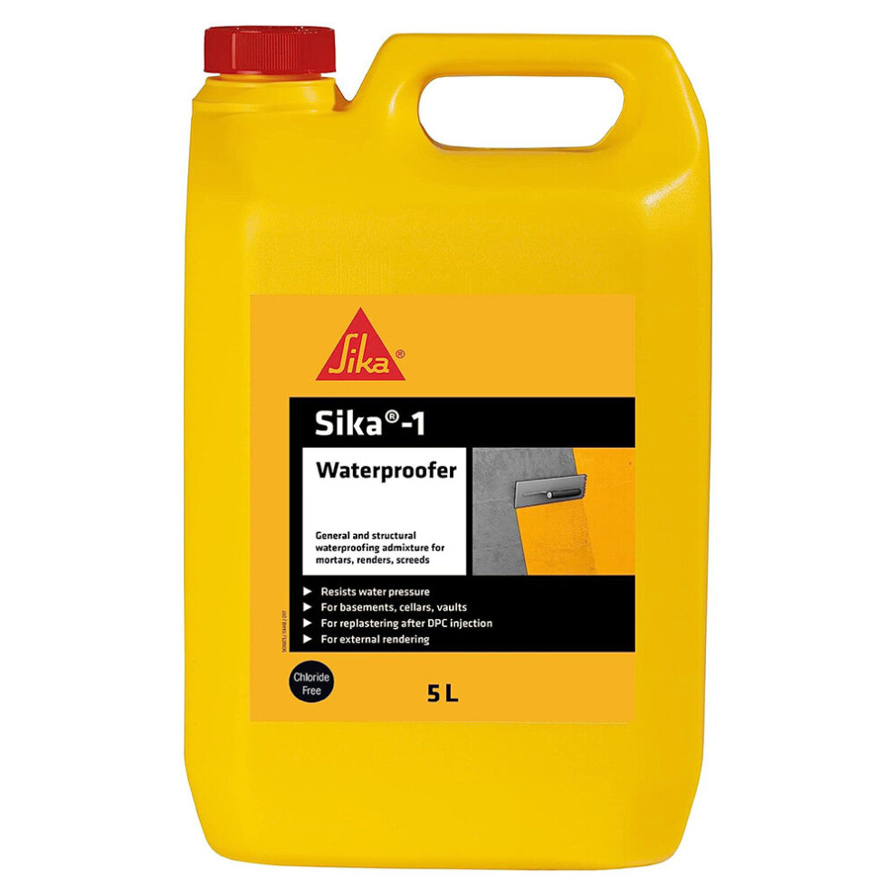 Sika -1 General And Structural Waterproofing Admixture - 5L 5055047200024