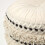 Homescapes Sahara Cream & Black Macrame Tufted Boho Pouffe 4
