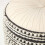 Homescapes Pryia Cream & Black Macrame Boho Pouffe 4