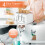 GEEPAS (White) Geepas Kettle & 4 Slice Bread Toaster set 4