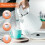 GEEPAS (White) Geepas Kettle & 4 Slice Bread Toaster set 5