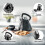 GEEPAS (Black) Geepas Kettle & 4 Slice Bread Toaster set 6