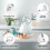 GEEPAS (White) Geepas Kettle & 4 Slice Bread Toaster set 6