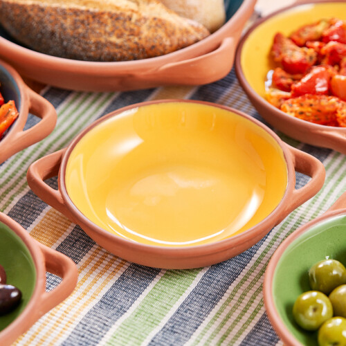 Dexam Sintra Terracotta Large Tapas Dish - Ochre 2