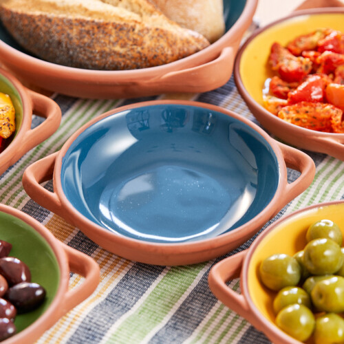 Dexam Sintra Terracotta Large Tapas Dish - Ink Blue 2