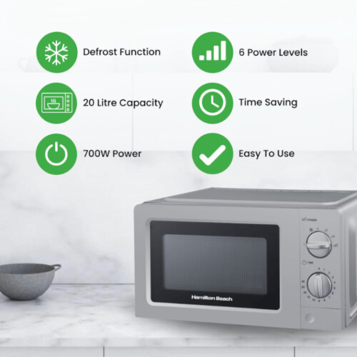 Hamilton Beach Hamilton Beach 20L Standard Silver Microwave 2