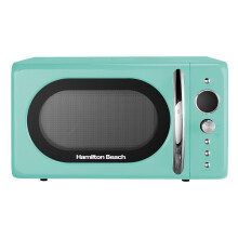 Hamilton Beach 20L Retro Mint Microwave - 700W, 8 Auto-Cook Presets, Child Lock, Digital Timer