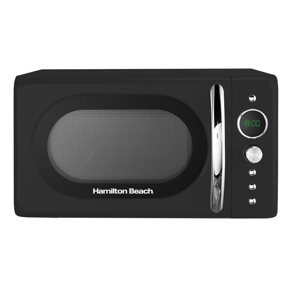 Hamilton Beach Black Retro Microwave 20L