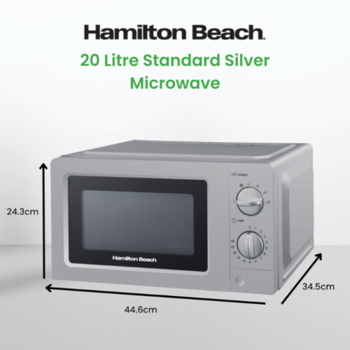 Hamilton Beach Hamilton Beach 20L Standard Silver Microwave 1