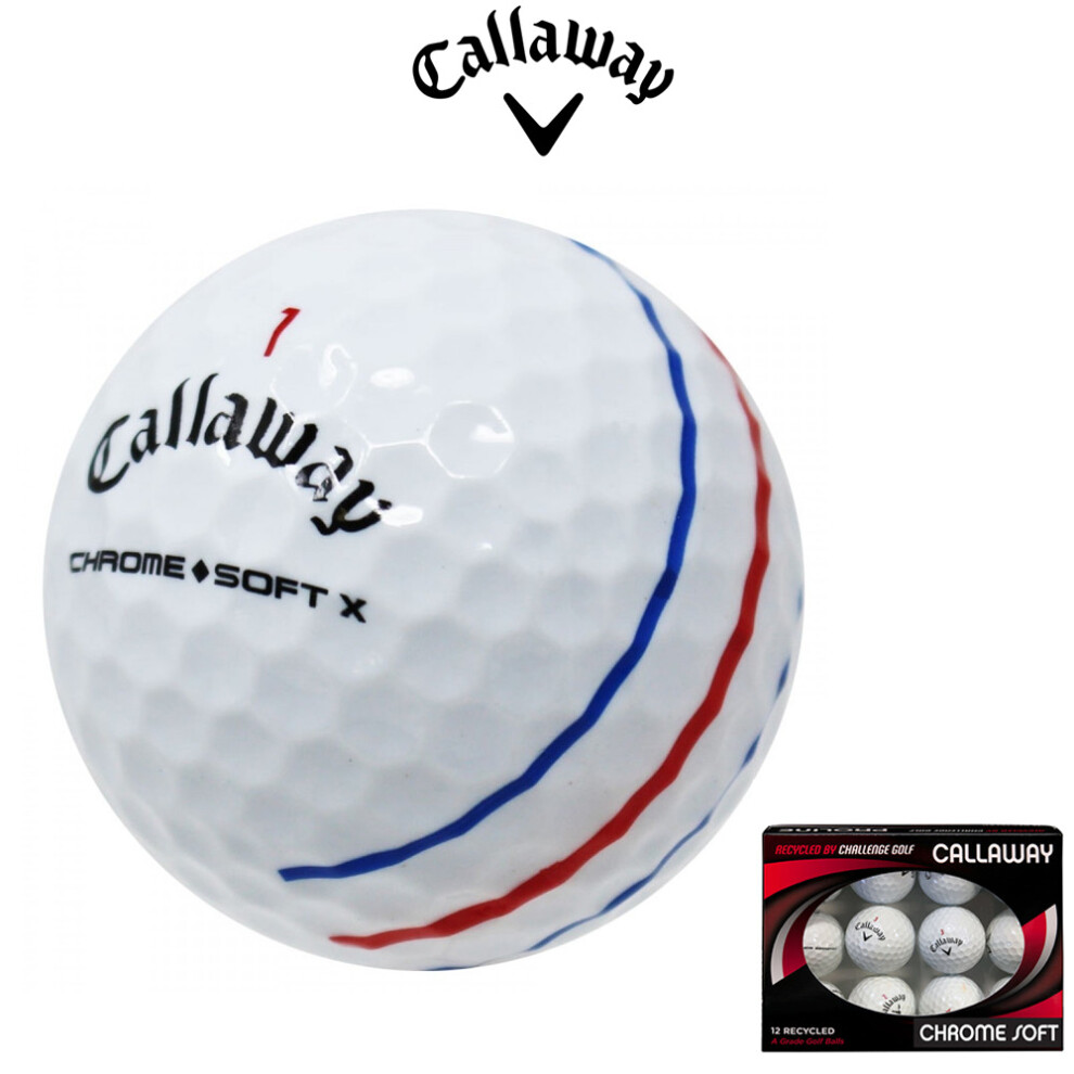 Callaway Triple Track Chrome Soft GOLF BALLS Recycled GRADE A One Doz