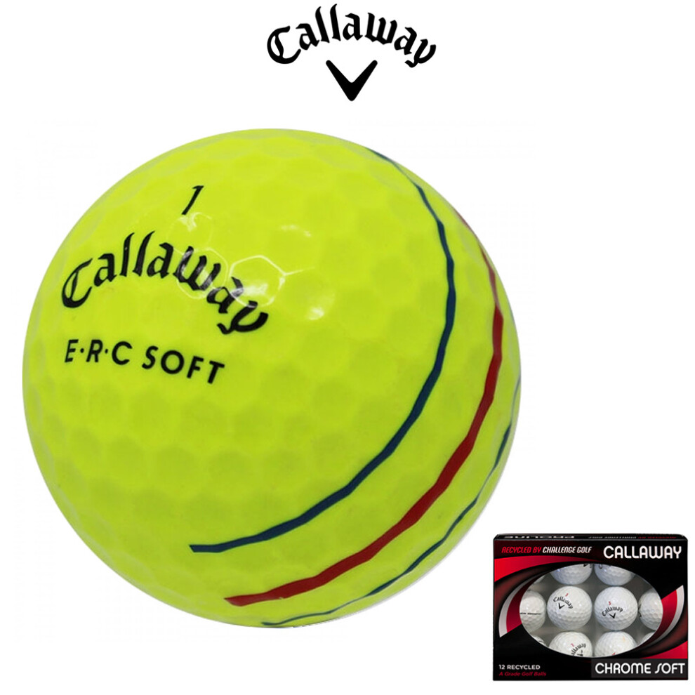 Callaway ERC Soft Triple Track YELLOW Golf Balls (12)