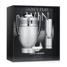 Paco Invictus 2-Piece Men's EDT Set - 3.4 oz + 0.34 oz, PACO65096069