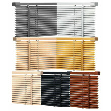 (120cm X 213cm) Grey PVC Venetian Trimmable Window Blinds