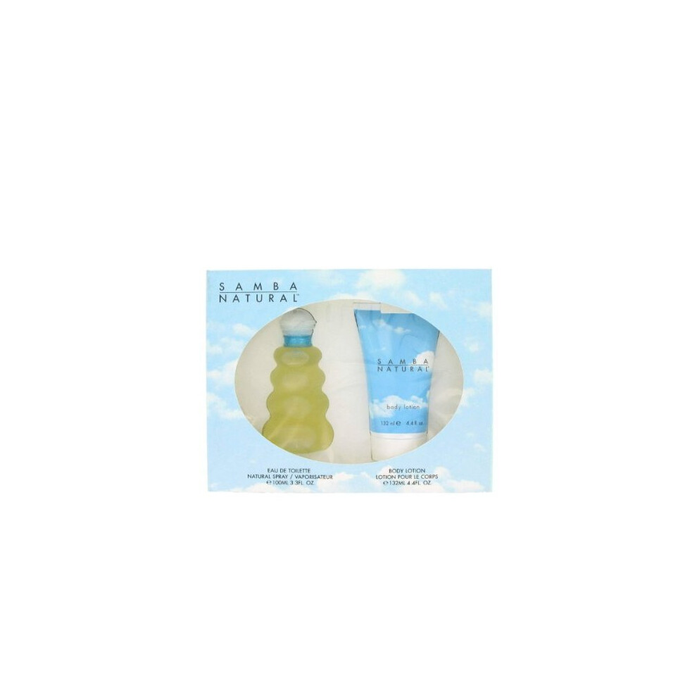 Samba Natural 2 Pcs Set For Women: 3.3 Edt Sp + 4.4 Oz Body Lotion