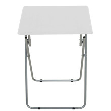 (White) AAMEN Folding Snack Table, Indoor Outdoor Coffee Drink,