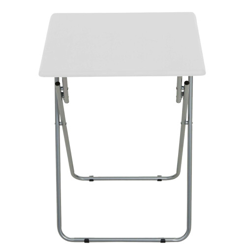 (White) AAMEN Folding Snack Table, Indoor Outdoor Coffee Drink,