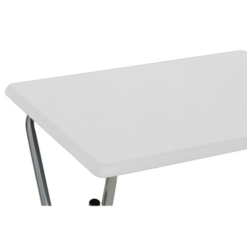 (White) AAMEN Folding Snack Table, Indoor Outdoor Coffee Drink, 2
