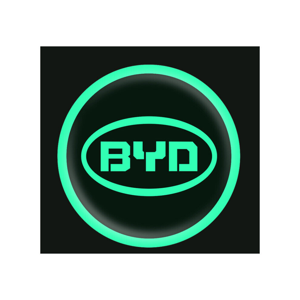 (Byd 7Cm Luminous Sticker) 5Pcs Car Badge Emblem Luminous Stickers Decals 5701510948640