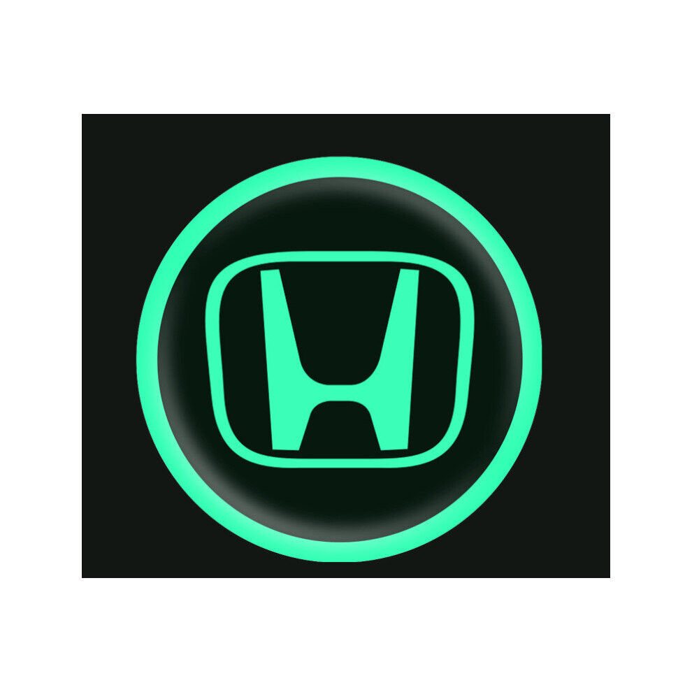 (Honda 7Cm Luminous Sticker) 5Pcs Car Badge Emblem Luminous Stickers Decals 5701510948688