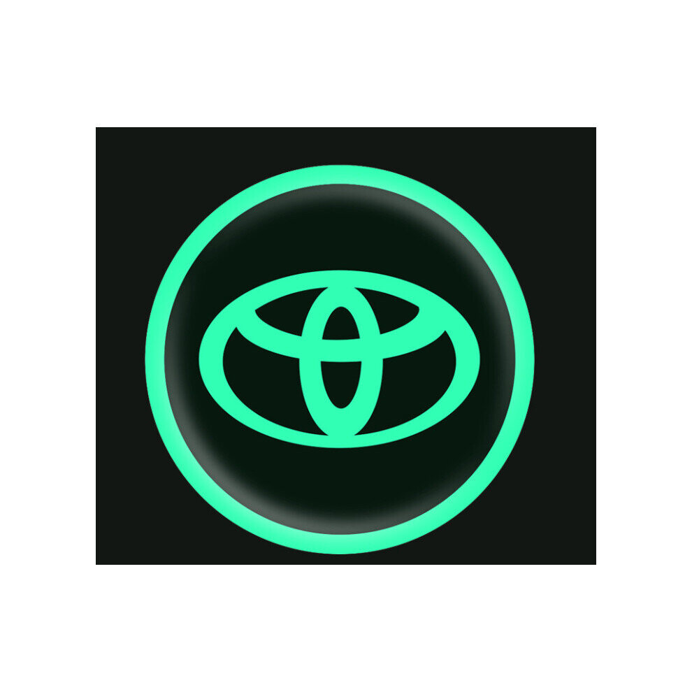 (Toyota 7Cm Luminous Sticker) 5Pcs Car Badge Emblem Luminous Stickers Decals 5701510948718