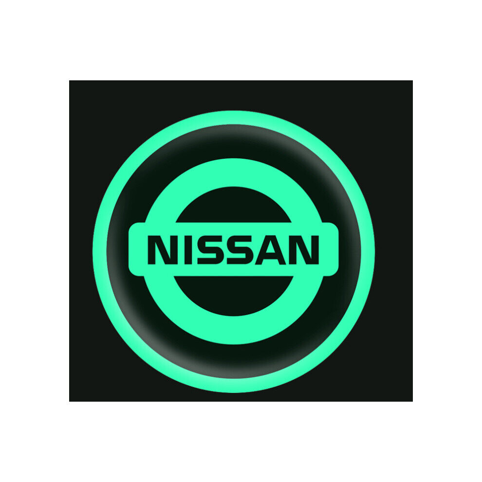 (Nissan 7Cm Luminous Sticker) 5Pcs Car Badge Emblem Luminous Stickers Decals 5701510948701