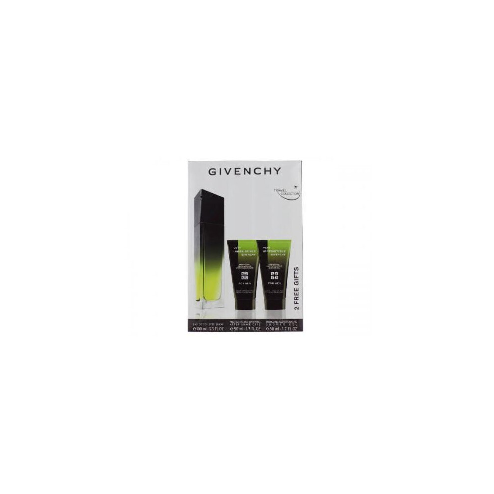 Givenchy Very Irresistible 3 Pcs Set For Men: 3.3 Eau De Toilette Spray + 1.7 Shower Gel + 1.7 After Shave Balm