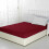 (King (152x200 cm)) Red Fitted Sheet Extra Deep 40cm Stripe Bed Sheets 3