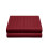 (King (152x200 cm)) Red Fitted Sheet Extra Deep 40cm Stripe Bed Sheets 8