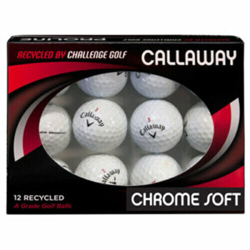 Callaway (Chrome Soft - White) Callaway Chrome Soft GOLF BALLS Recycled GRADE A