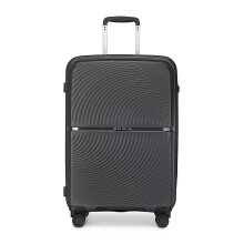 (24 inch) Black Texture Design 14/20/24/28 Inch PP Hard Shell Suitcase