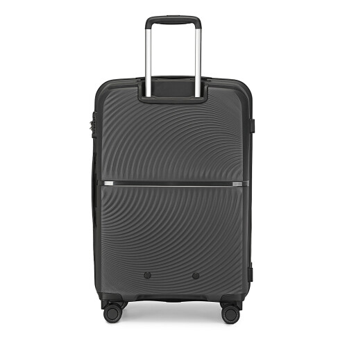 (20 inch) Black Texture Design 14/20/24/28 Inch PP Hard Shell Suitcase 2