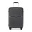 (20 inch) Black Texture Design 14/20/24/28 Inch PP Hard Shell Suitcase 1