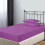 (Super King Fitted Sheet) Hotel Quality Soft Fitted Sheets Purple Bed Sheet 1