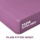 (Single Fitted Sheet) Hotel Quality Soft Fitted Sheets Purple Bed Sheet 3