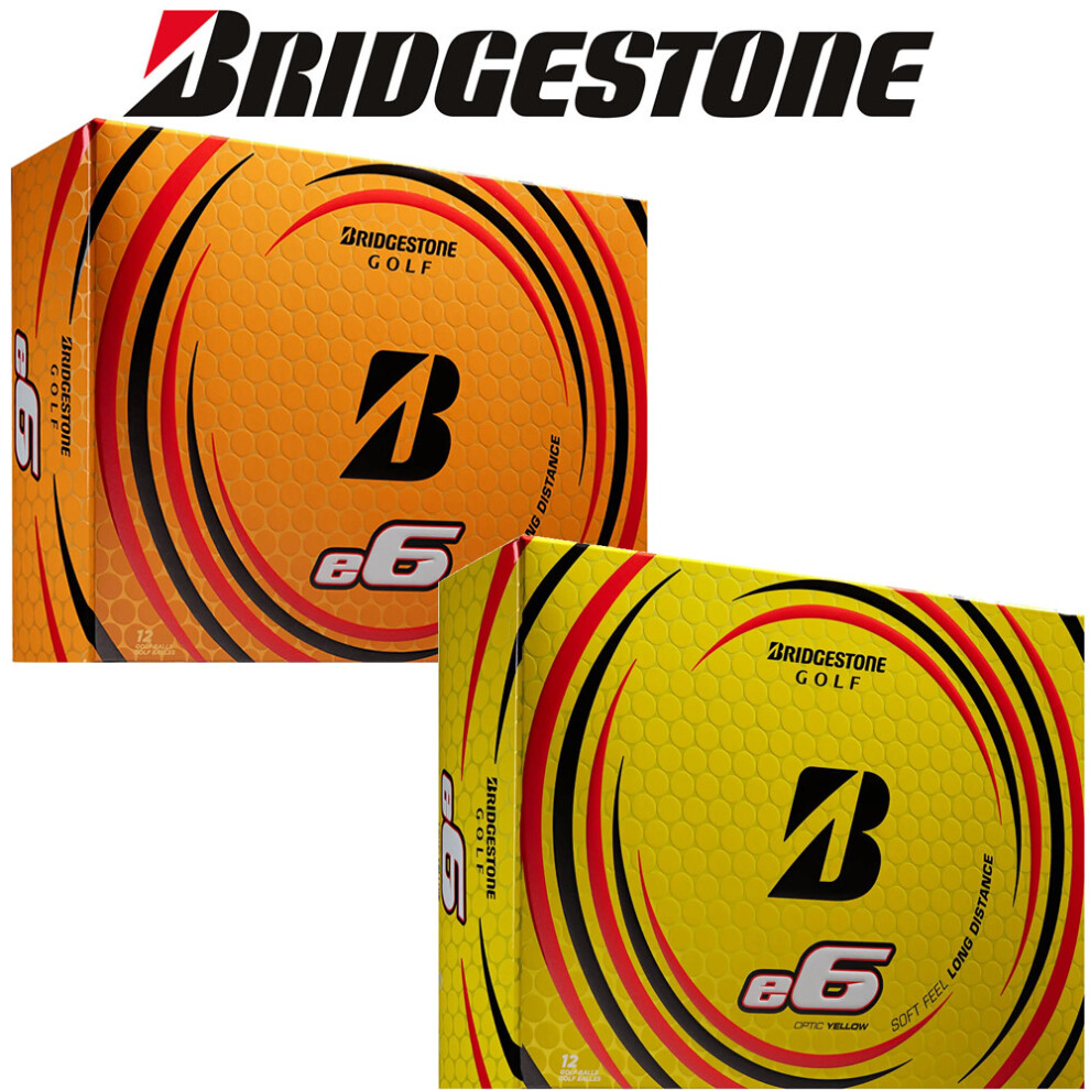 (White) BRIDGESTONE e6 GOLF BALLS Dozen White or Yellow 2022 Model FREE P&P