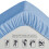 (Single 40cm Fitted Sheet (91x190 cm)) Sky Blue Bed Sheet Extra Deep Fitted Sheets 4