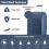(24 inch) Navy Texture14/20/24/28Inch PP Hard Shell Suitcase 8