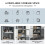 Costway Tall Bathroom Storage Cabinet Freestanding Kitchen Pantry Cupboard 7