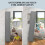 Costway Tall Bathroom Storage Cabinet Freestanding Kitchen Pantry Cupboard 8
