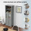 Costway Tall Bathroom Storage Cabinet Freestanding Kitchen Pantry Cupboard 9