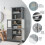 Costway Tall Bathroom Storage Cabinet Freestanding Kitchen Pantry Cupboard 10
